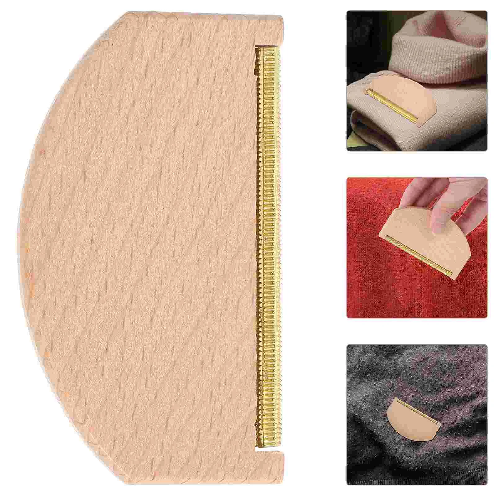 Cashmere Sweater Cleaner Wool Defuzzing Tool Fur Remover Combs Cleaning Brush Pilling Brass Wooden Fabric Lint for Clothes