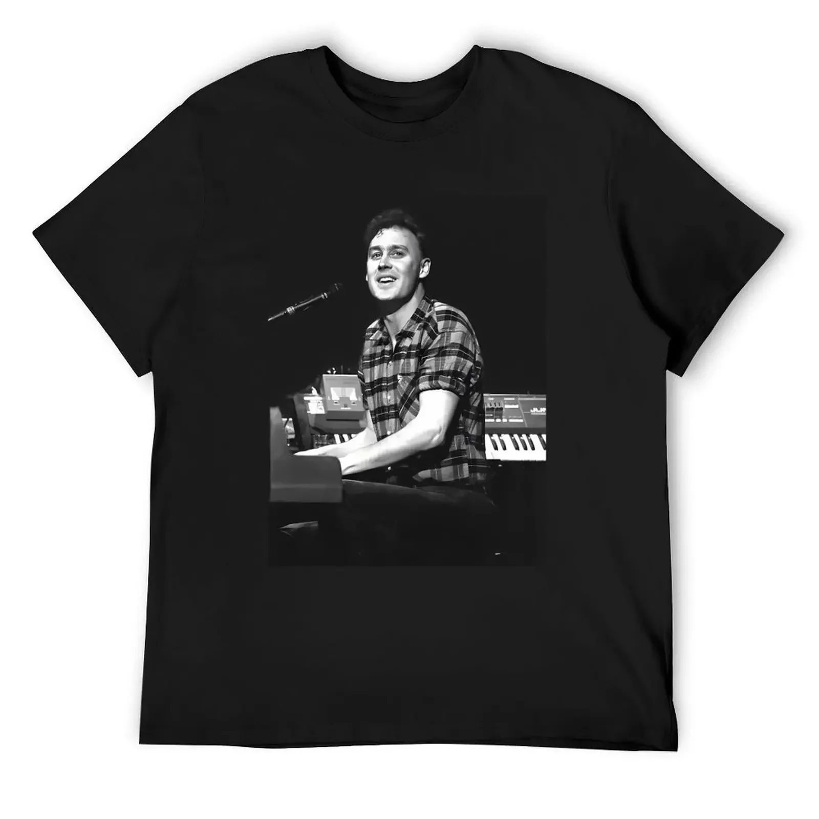 Bruce Hornsby - Bw Photograph T-Shirt cheap stuff man clothes kawaii clothes mens graphic t-shirts anime