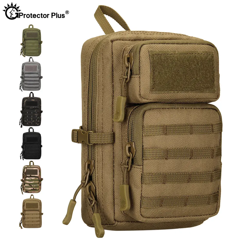 Riñonera táctica MOLLE de nylon ripstop para smartphone