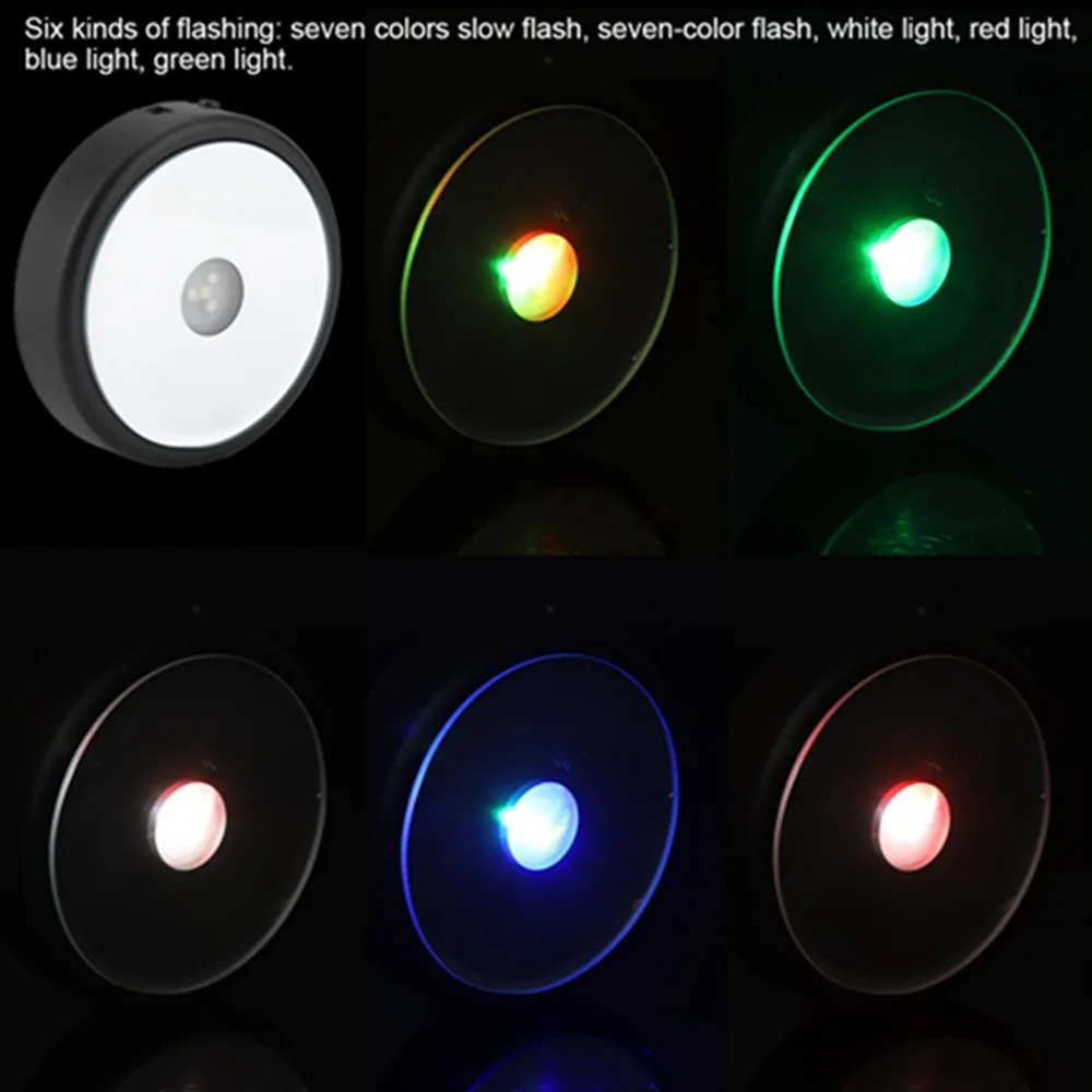 Lighted Up Multicolor LED Light Base 6 Lighting Mode Color Change Lighted Base Round 10x2.3cm Size Light Base Stand Crystal Art