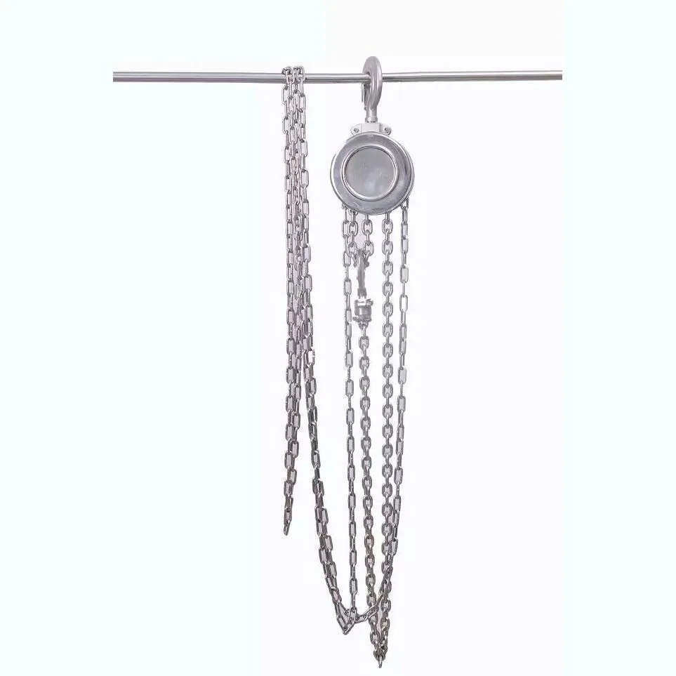 

Подъемное оборудование HSZ Круглый цепной блок из нержавеющей стали Шкив Ручная цепная таль