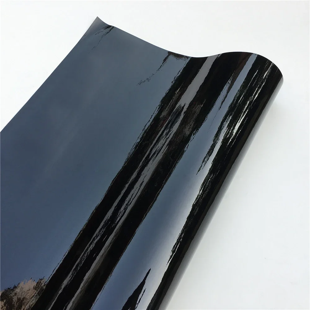 Ultra Gloss Piano Black folia winylowa naklejki czarny błyszczący samoprzylepny winyl bez pęcherzyków konsoli komputera skórka na laptopa