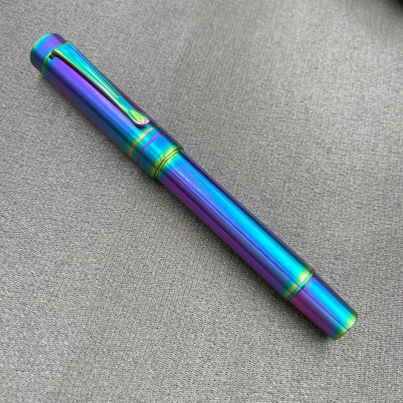 

Pure Titanium Alloy Fountain Pen Color Design BALAOYE High Aesthetic Classic Ink Pen Practice Signature Office Pengchen Ink Pens