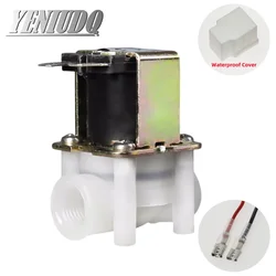 Plastic Solenoid Valve 12V 24V 220V Female Thread G1/4 DN8 Pure Water Machine Water Dispenser Water Outlet Valve  NC NO