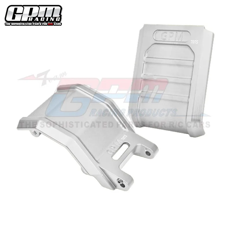 GPM-CNC Alumínio Skid Plates Set, 7075, LOS264001 para LOSI 1/4, Promoto-MX Motocicleta