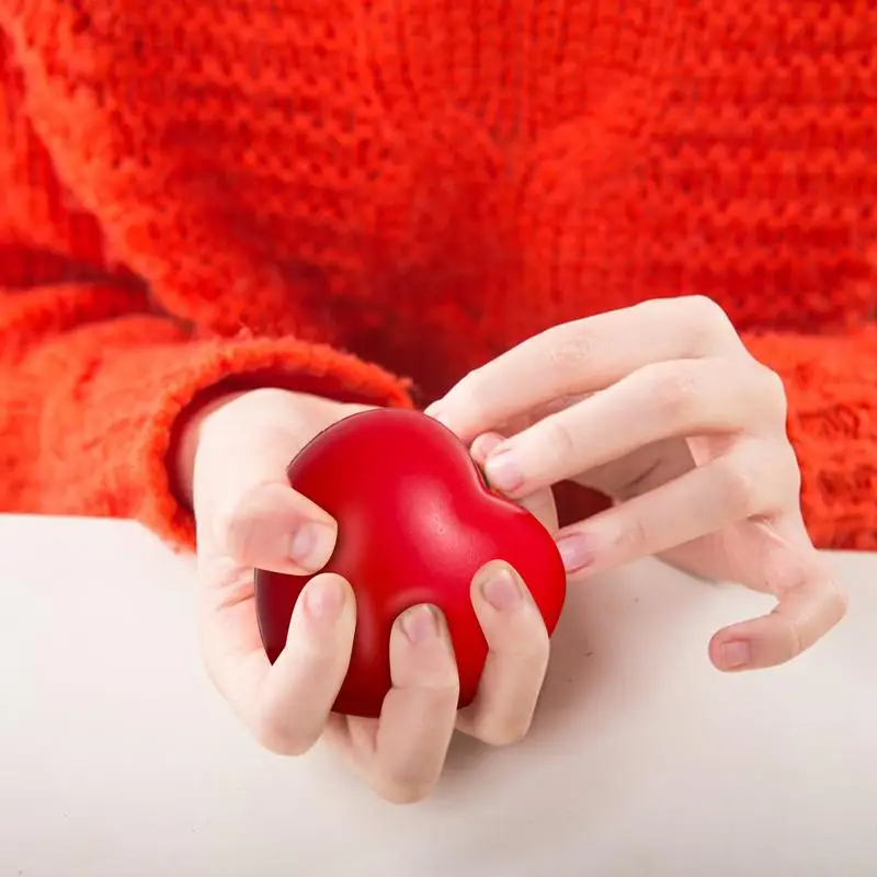 Exercise Stress Balls For Hands Hand Strengthening Exercise Hand Grip Exerciser Heart Shaped Stress Balls For Single-Finger