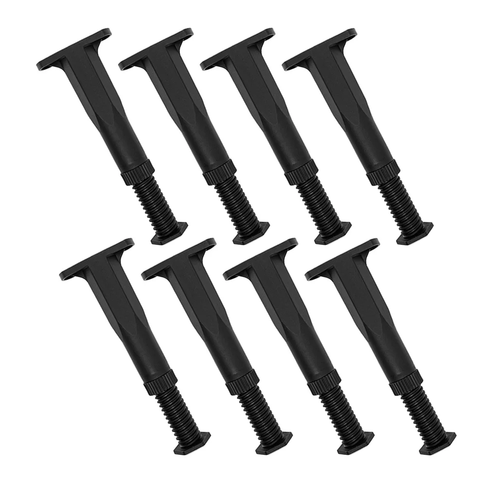 8 قطعة أرجل قطع الأثاث بارتفاع قابل للتعديل مادة البولي بروبيلين طاولة السرير دعم استبدال دعامة سرير عملية شديدة التحمل