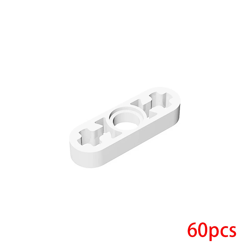 60pcs 6632 Liftarm Thin 1 x 3 Axle Holes Bricks Technical MOC Buildings Blocks High-Tech DIY Educational Brain-Developing Toys - view 2