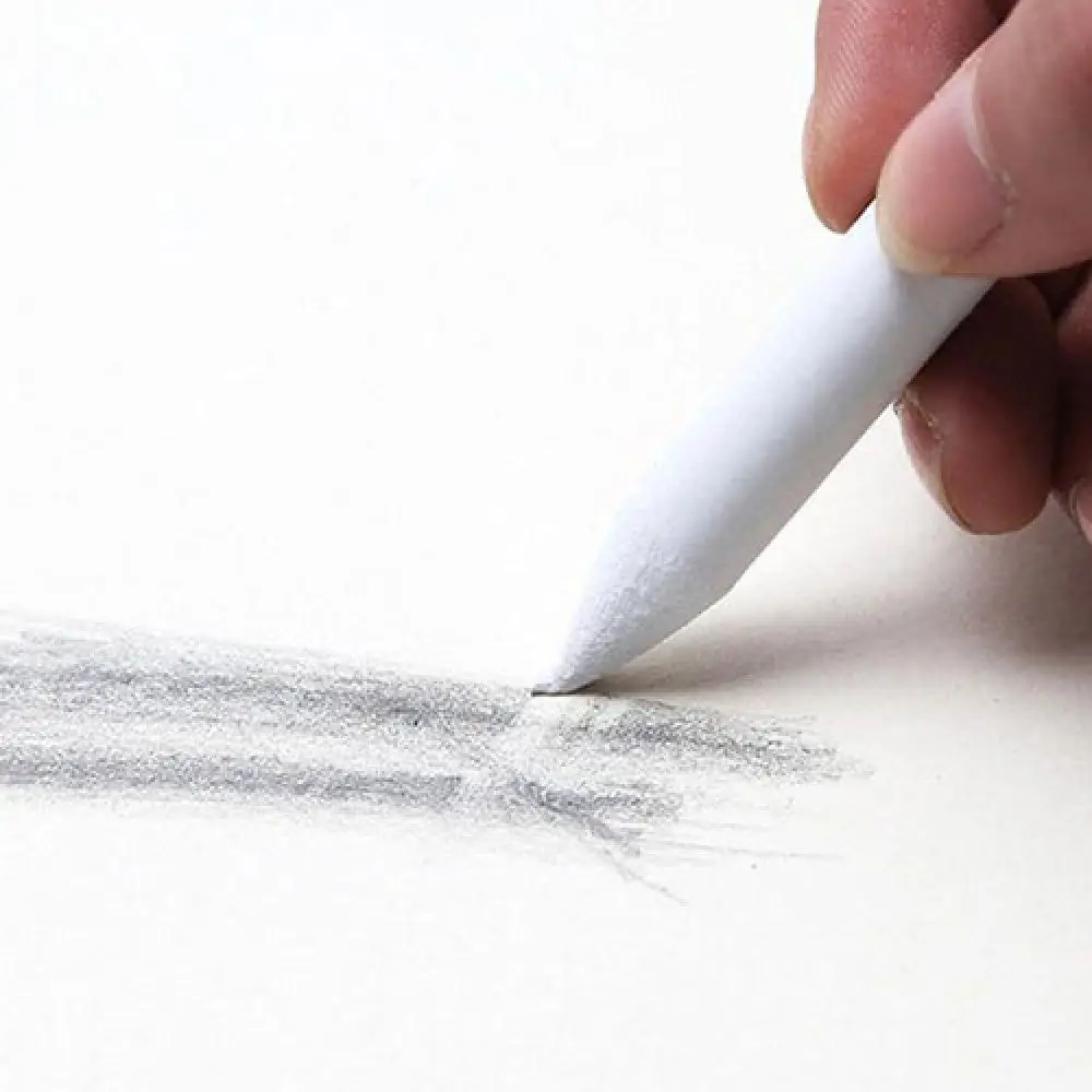 6Pcs Paper Art Drawing Pencil Stump Sketch Pastel Blending Smudge Tortillon Shadow Dark Area Stomp Color Paintbrush