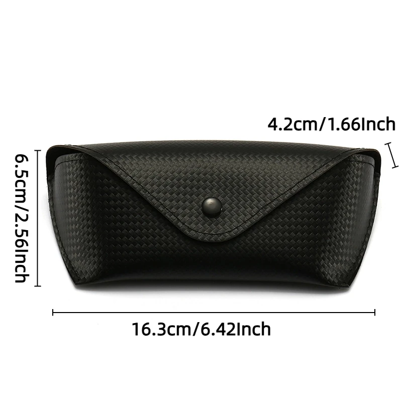 Anti-Pressure And Anti-Drop Portable Glasses Case Premium Sense Of Simplicity Handmade Leather Weaving Storage Sunglasses Case