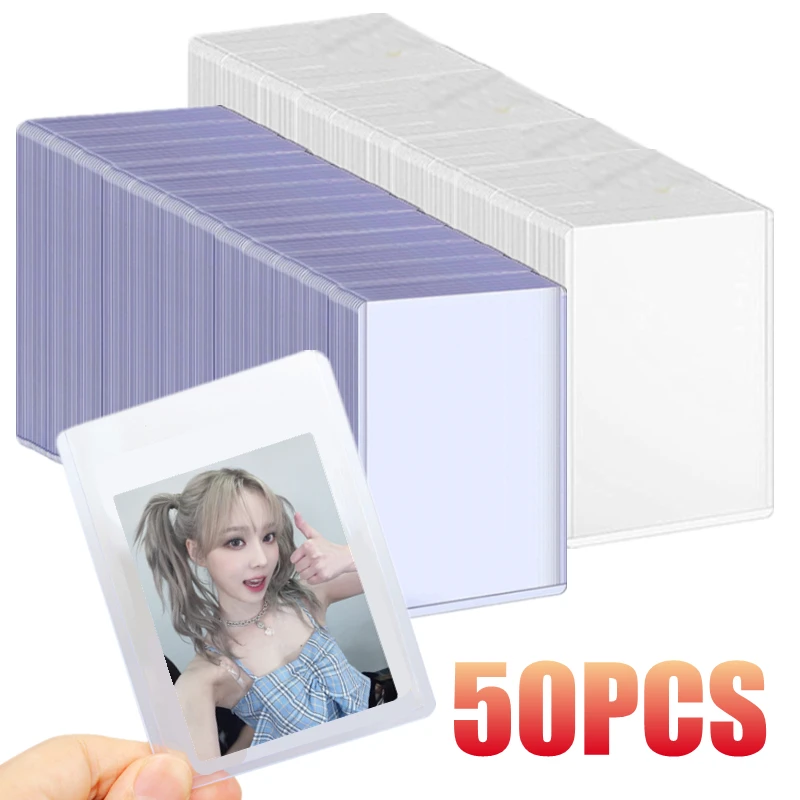 Imagem -05 - Toploaders Coreano Kpop Ídolo Photocard Mangas hd Claro Anti-risco 3x4 Pvc Faça Você Mesmo Cartão de Negociação de Jogos Plástico Coletar Titular 35pt