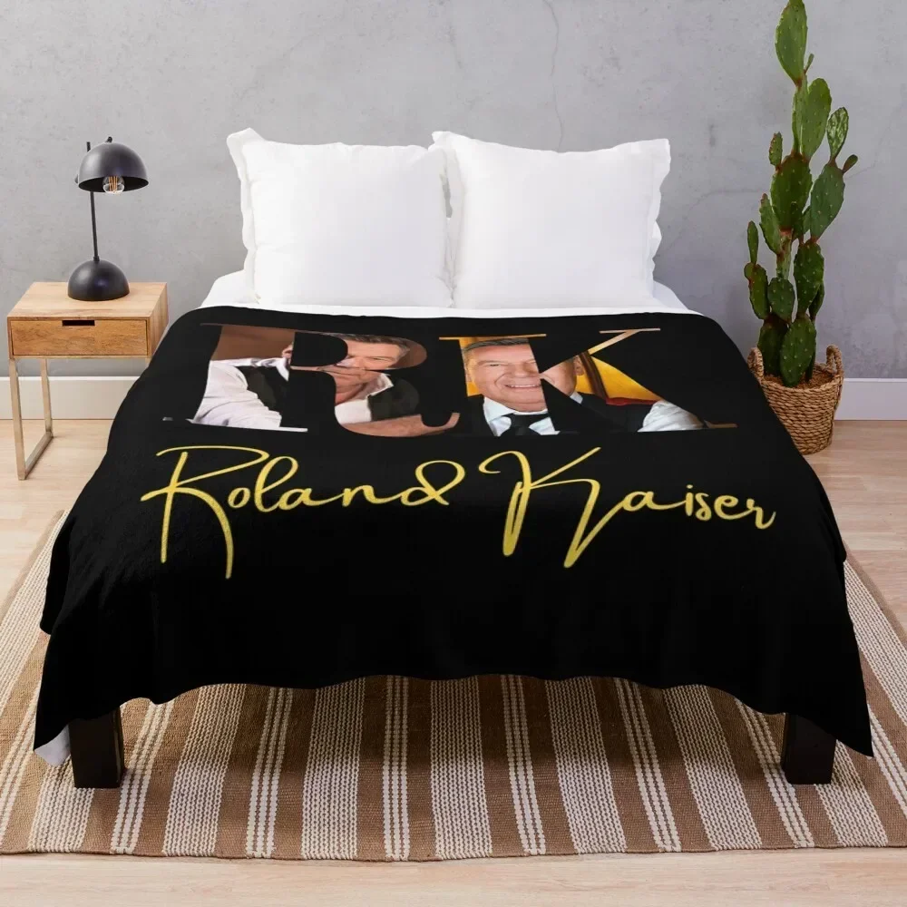 Roland Kaiser Throw Blanket Sofa Throw Luxury Brand Flannel Fabric Loose Blankets