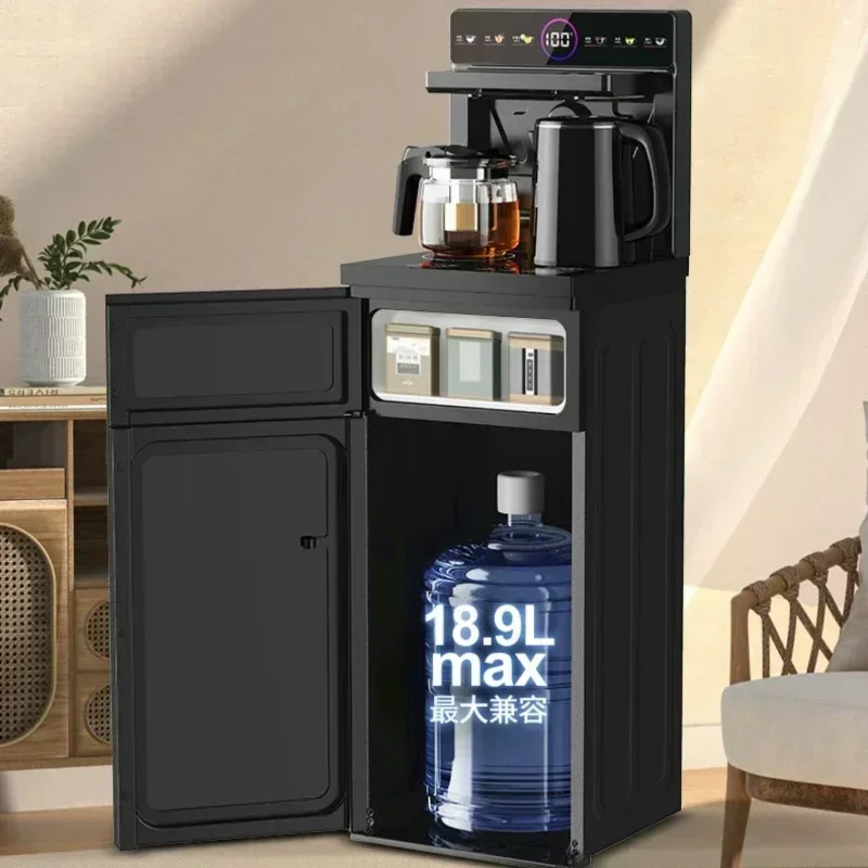 Household fully automatic smart tea bar machine with bottom-mounted water dispenser and intelligent anti-dry burning function