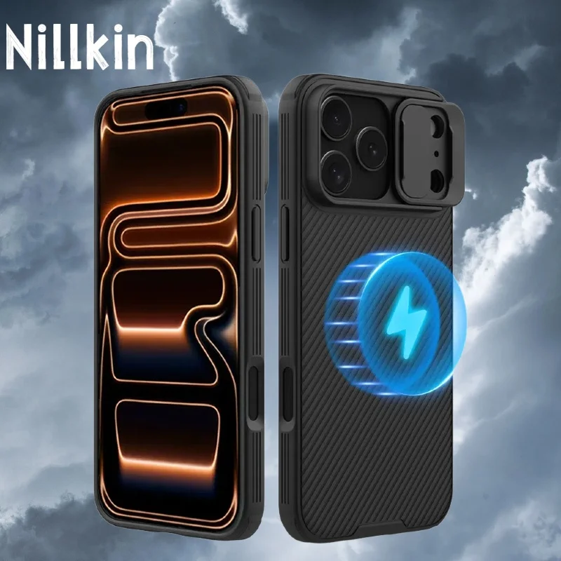 NILLKIN For iPhone 17 Pro Max Magsafe Case CamShield Pro Slide Lens Protection Magnetic Back Cover For iPhone 17/ iPhone 17 Pro