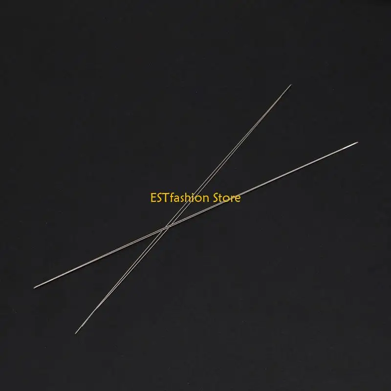 Y5GC Metal Sewing Needle 12.5cm Threading Needle Embroidery Beading Needle for Beads