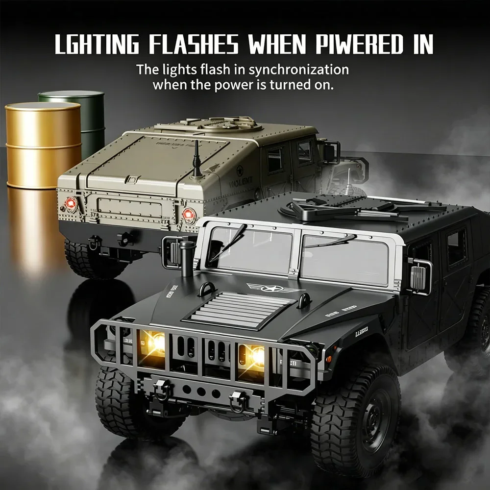 JJRC 1:14 C8835 RC Car Simulation 4WD All-terrain Model Remote Control Car Off-road Climbing Truck LED Light Toy For Boys Gift