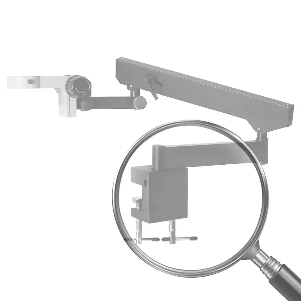 

Складной кронштейн для микроскопа с настольным зажимом, универсальная подставка для микроскопа, подставка для микроскопа для бинокулярного стереомикроскопа