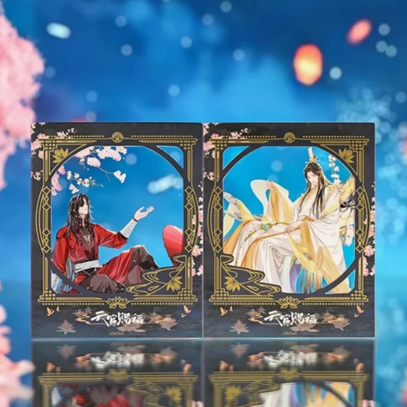 

100% натуральная небесная официальная благословение аниме периферийный значок кулон акриловый орнамент коллекция билет фотокарта цветная бумага