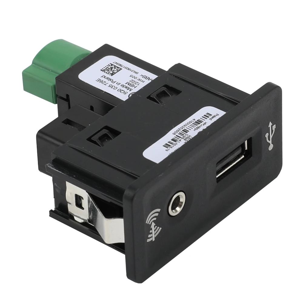 5Q0035726E CarPlay Media USB AUX Schalter MIB2 MDI USB AMI Adapter Steckdose Für VW Golf 7 MK7 VII Für Passat B8 5Q0 035 726E – Detail 5