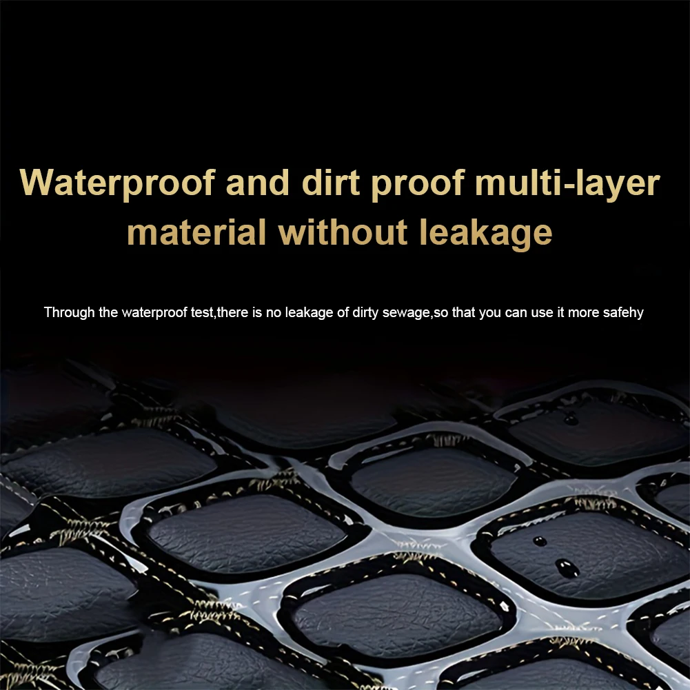 

4 шт. автомобильные коврики из искусственной кожи, комплект передних и задних ковриков для автомобиля, нескользящие автомобильные коврики, аксессуары для салона автомобиля