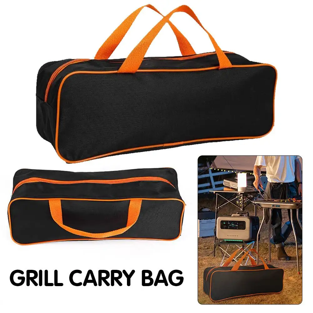 Tool Storage Bag Tote Organizer Barbecue Accessories Bags Camping Oxford Grill Tools Carry Outdoor Cloth Camper Y5S5