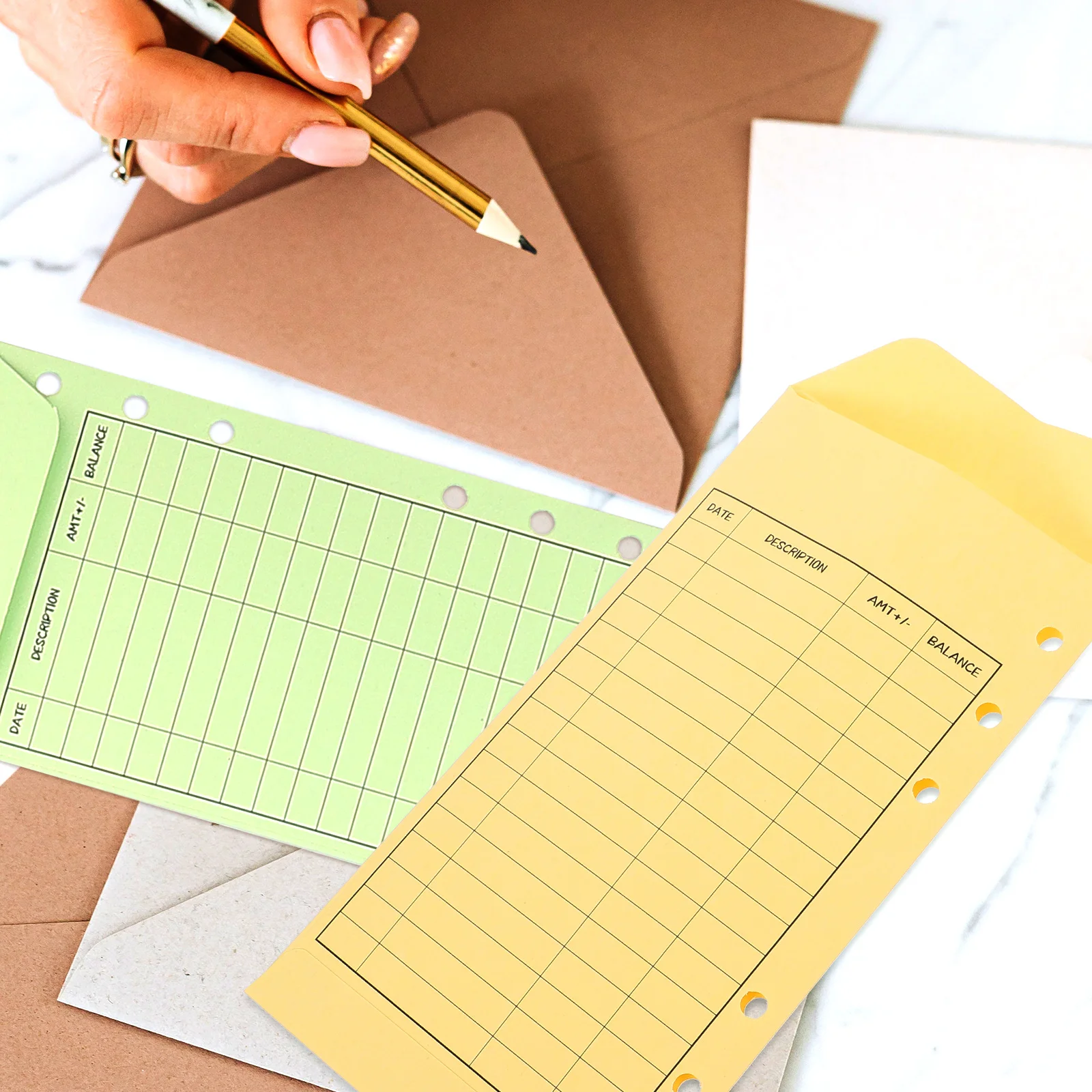 12Pcs Cash Envelopes Thick Paper Money Holders for Budget Binder Expense Control for Cash Saving