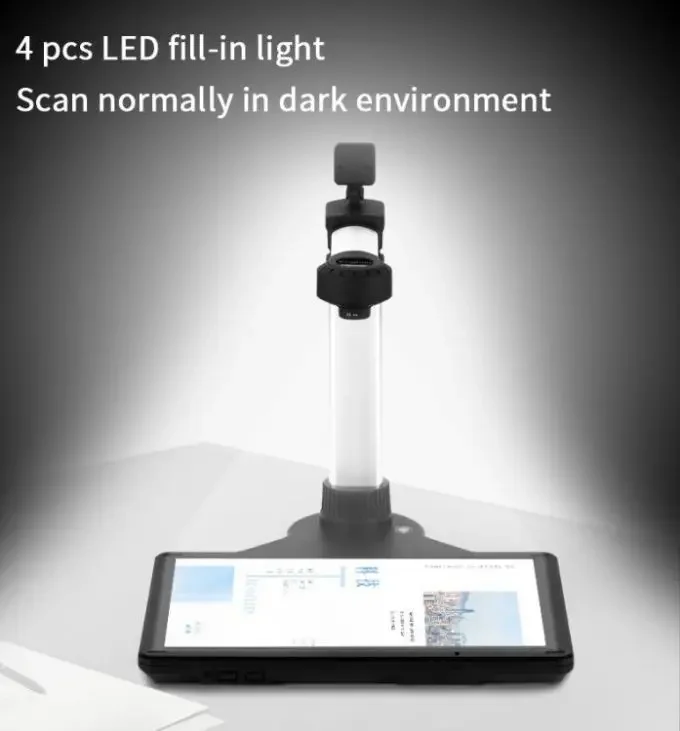 Scanner per documenti con scansione in fabbrica Scanner per documenti bancarici A3 ad alta velocità con scanner per documenti ruotabile con fotocamera USB portatile