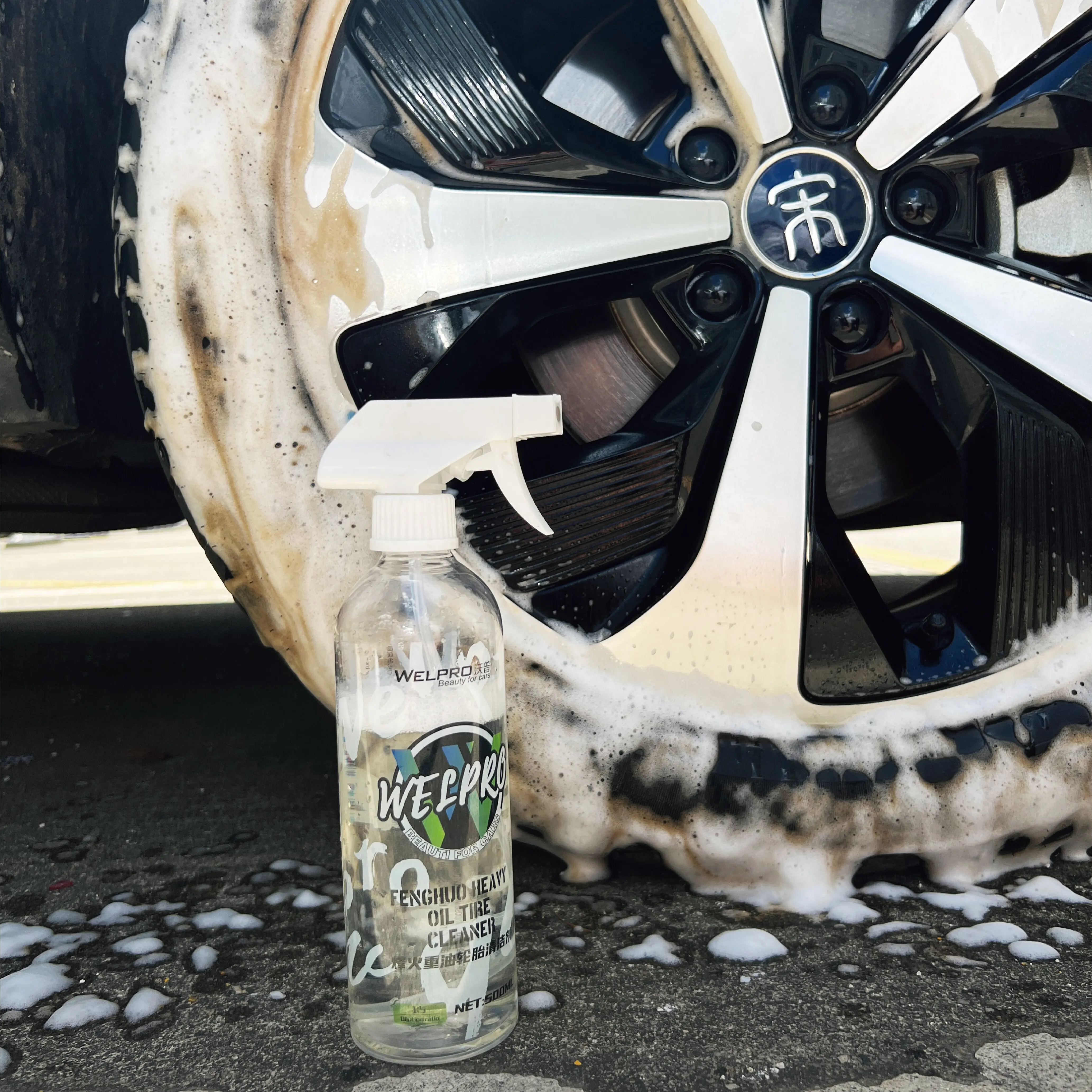 Wheel tire cleaning agent car wash cleaner foam Iron Particles Powder Cleaning Super Rust Dust Remover Spray Auto Rim Cleaner view 6