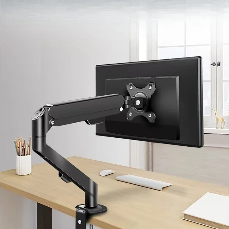 Computer monitor bracket arm desktop universal rotation telescopic base large load-bearing