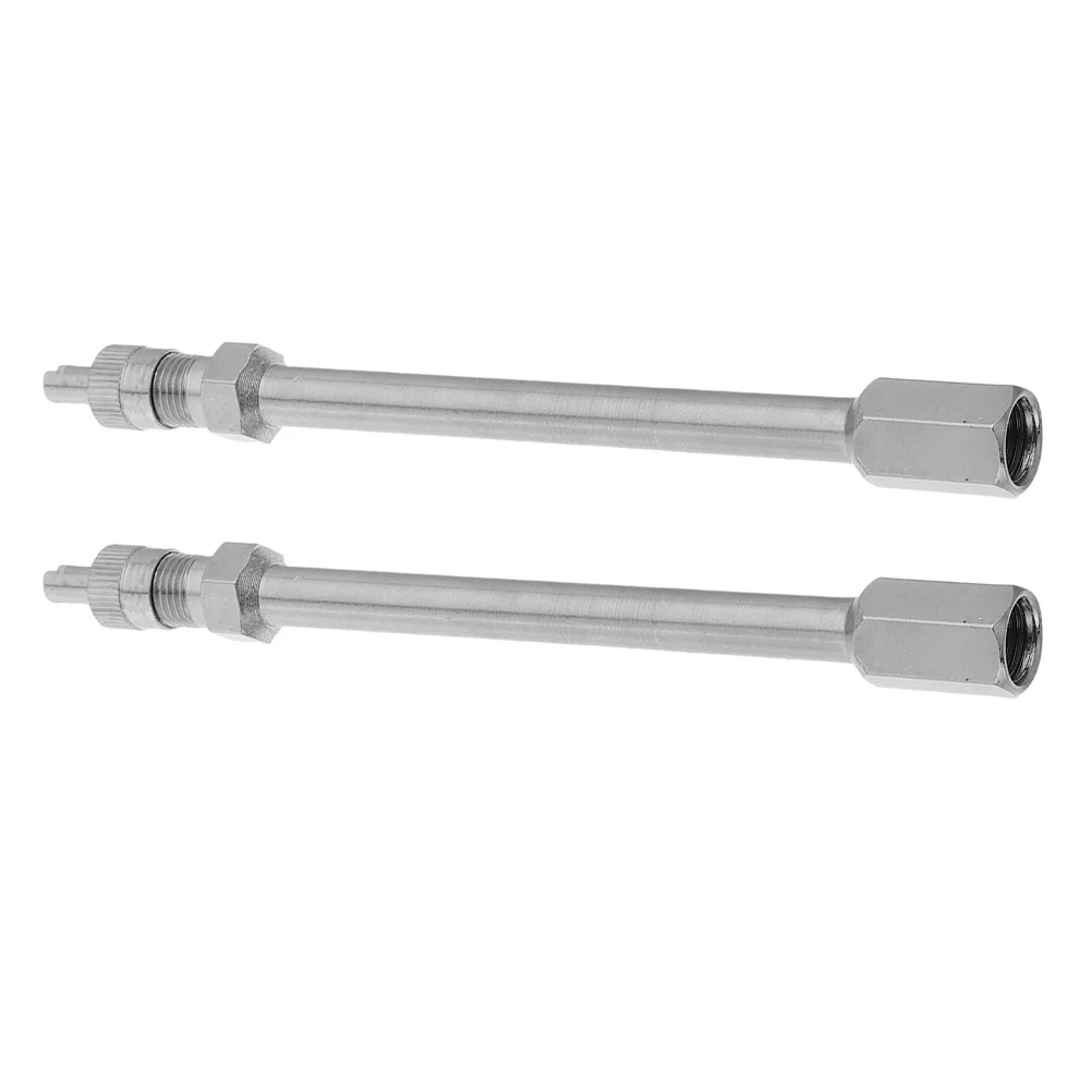 

2Pcs Tire Valve Stem Extension Rods 100mm Metal Quick Inflation Car Rv Motorcycle Accessories Tire Valve Extenders
