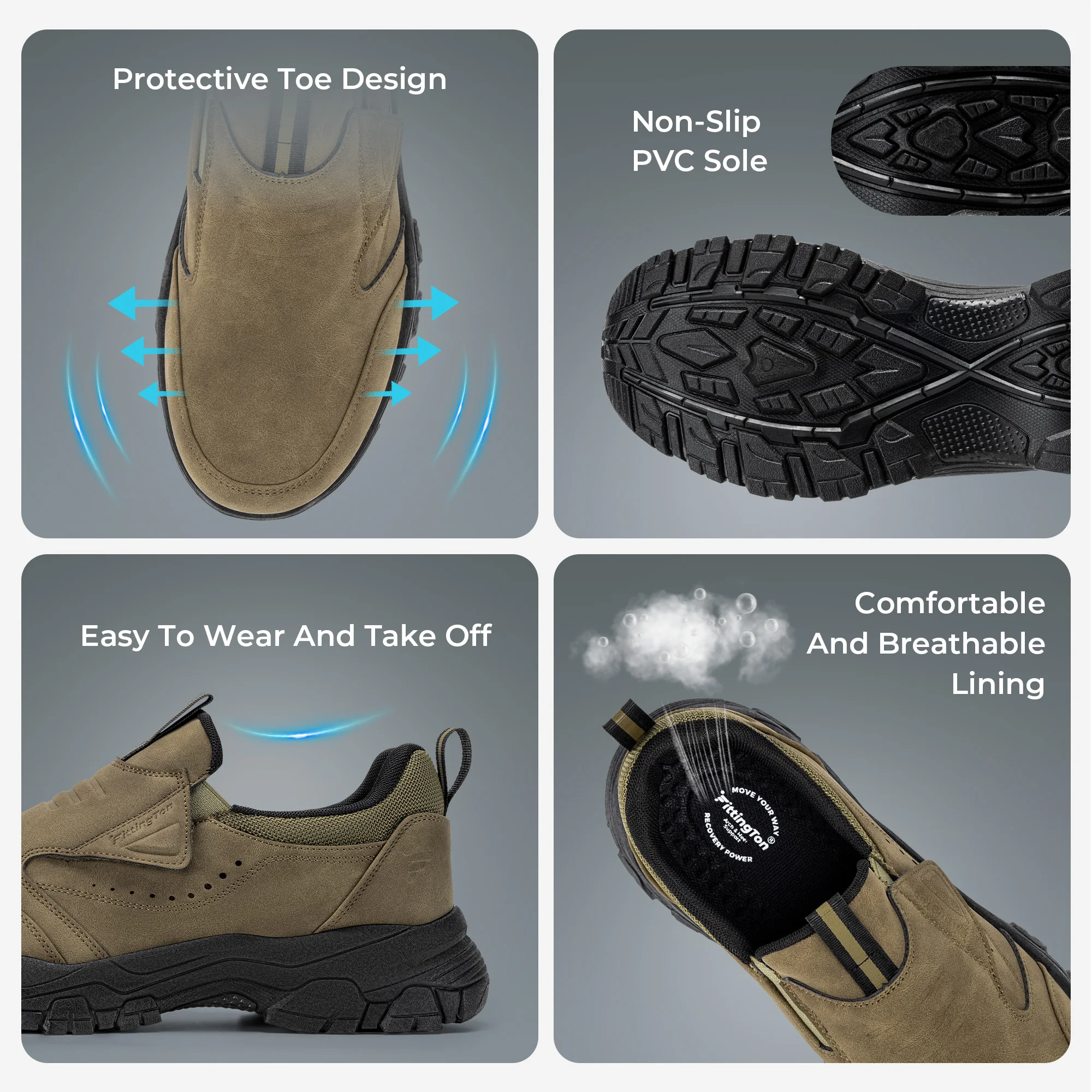 Men's Slip‑On Dress Shoes Comf - Men Shoes Boss recension och pris