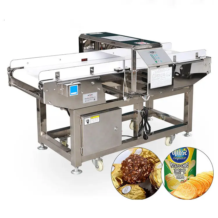 Aluminum Food Package Metal Detector Auto Setting Parameters Tunnel  Aluminum Foil Bag Food Metal Detector