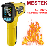 Mestek -50 to 800C Infrared Thermometer Digital Thermometer Temperature Meter Pyrometer Hygrometer Thermal Imager Thermometer