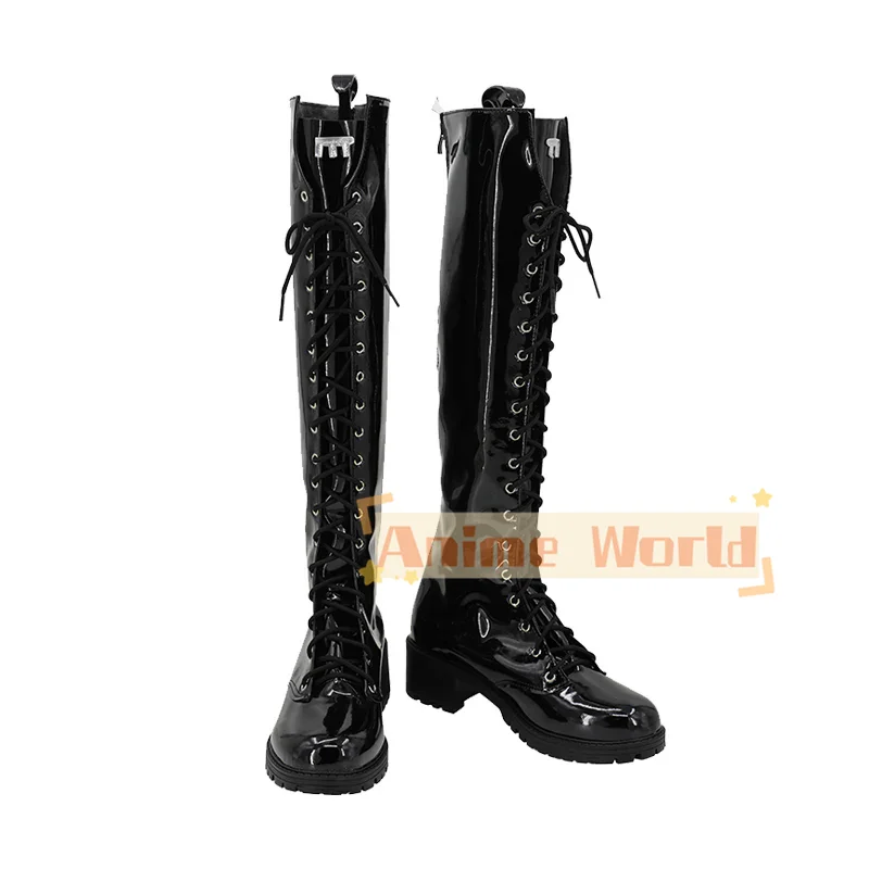 Goddess of Victory: Nikke Noir Black Rabbit Shoes Cosplay Boots  Halloween Carnival Boots Custom Made