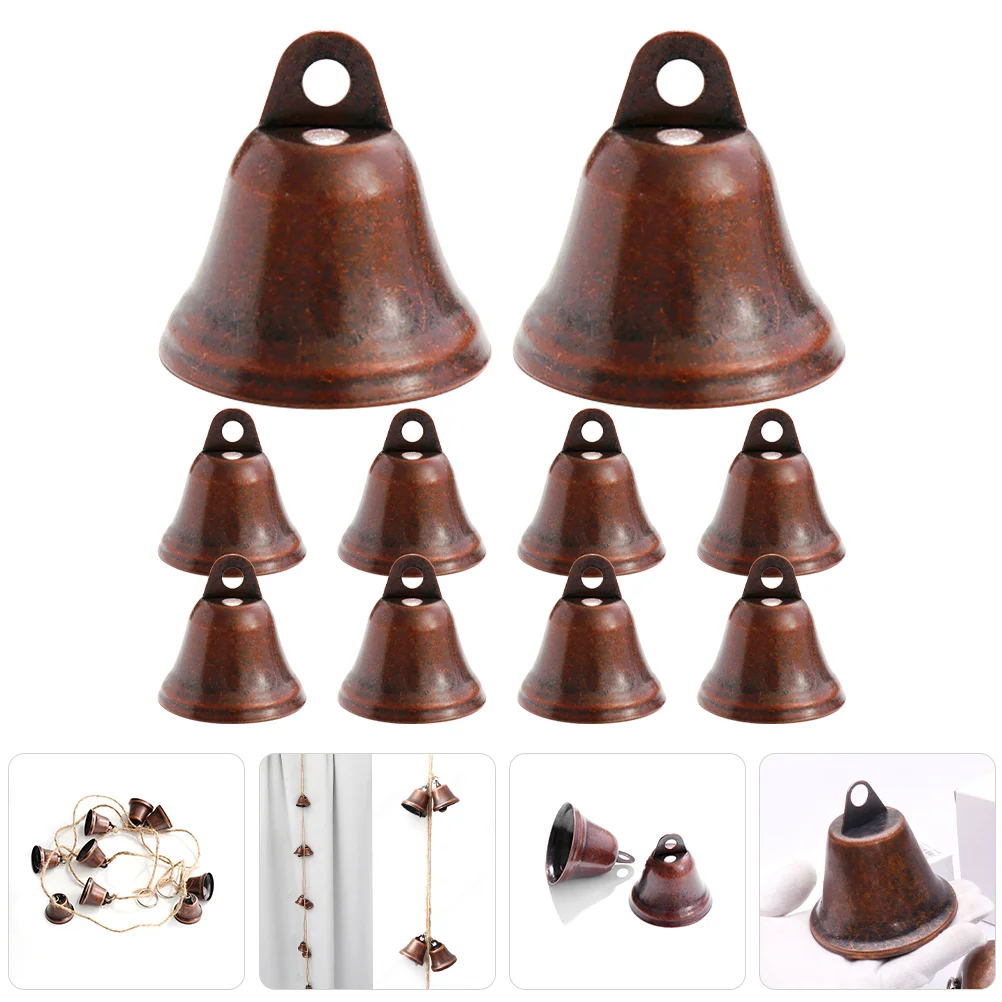 10 pezzi The Bell Jingle Pet Ringingle ornamenti pendenti appesi per albero di Natale fai da te