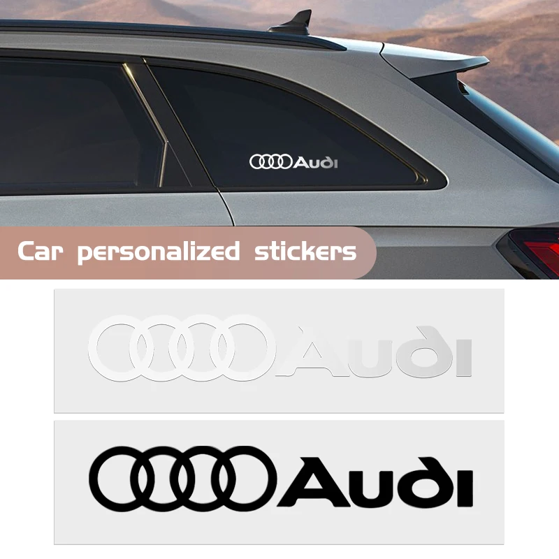 Car Sticker Body Trunk QUATTRO Decoration Decal Auto Accessories For Audi Sline A1 A2 A3 A4 A5 A6 A7 A8 8P B6 B7 B8 Q3 Q5 Q7