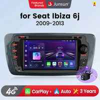Junsun Wireless CarPlay for Apple Android Auto Car Radio for Seat Ibiza 6j 2009 2010 2011-2013 GPS Multimedia Stereo TouchScreen