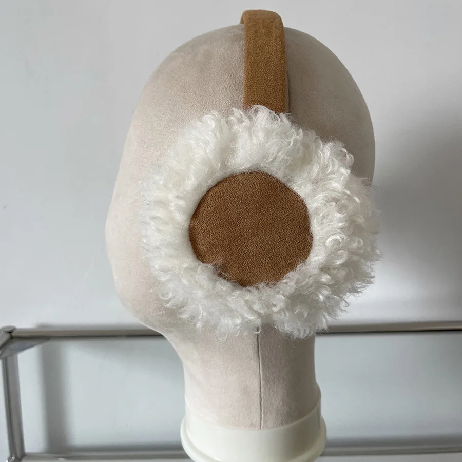 Orejeras de felpa, cubierta de lana más cálida para las orejas para mujeres y hombres, orejeras cálidas para invierno, protección contra el frío al aire libre, orejeras, moda