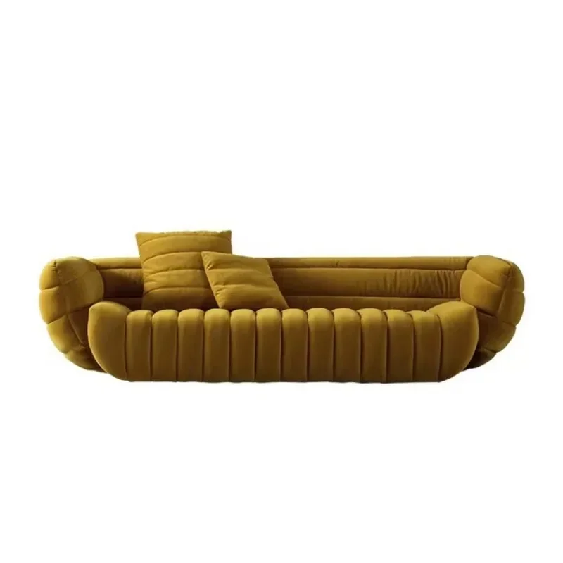 

Italian minimalist technology cloth sofa Nordic special-shaped corner size apartment fabric light luxury style living room