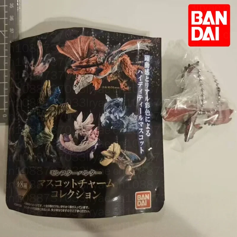 

Bandai Monster Hunter Rathalos Keychain Collectible Figure Bag Charm Pendant Anime Merchandise For Anime Game Collectors