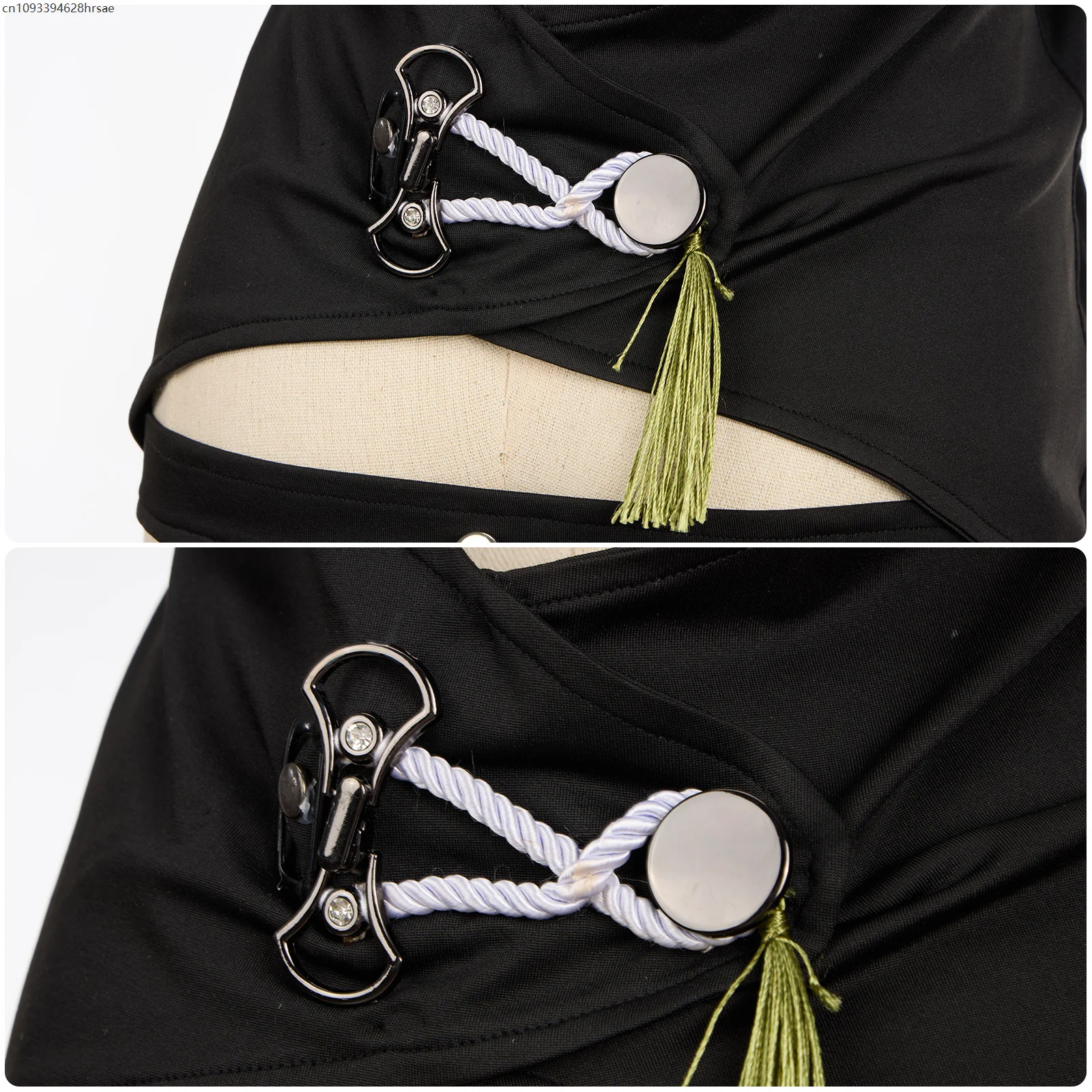 Черный жилет без рукавов, карнавальный костюм для женщин и мужчин, аниме-наряд для взрослых, платье на Хэллоуин, 2025