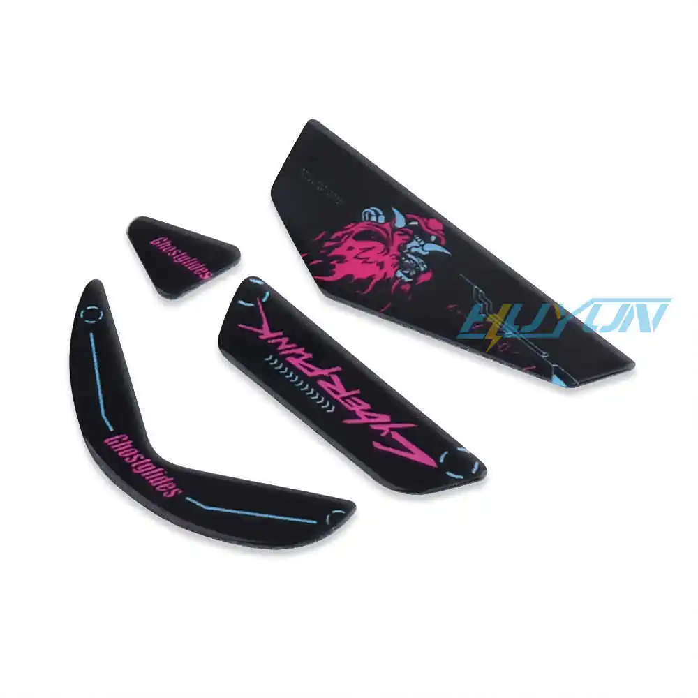 แผ่นรองเท้ากระจกนิรภัยเหมาะสําหรับเมาส์แบบมีสาย Logitech G502/G502 Hero แผ่นรองเท้าที่ทนทานต่อการสึกหรอและเรียบเนียน