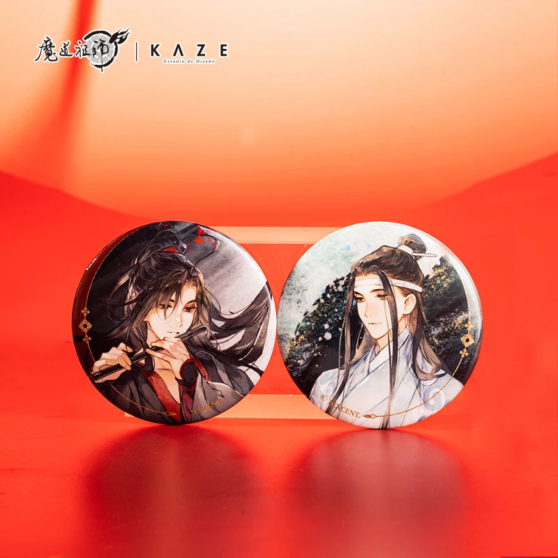 Mo Dao Zu Shi Grandmaster of Demonic Cultivation MDZS Wuxian Wangji Acrylic Music BL Stand Model Colored Paper Badge Brooch Pins