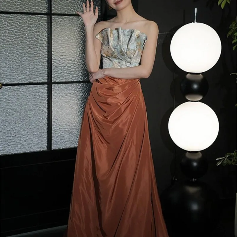 Morning gown toasting dress new breast light luxury small Chinese party