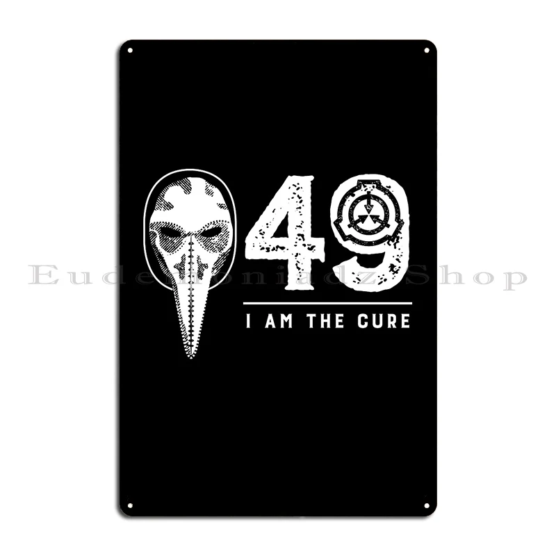 Scp 049 Plague Doctor Scp Foundation I Am The Cure Metal Plaque Poster Plaques Create Wall Decor Design Tin Sign Poster