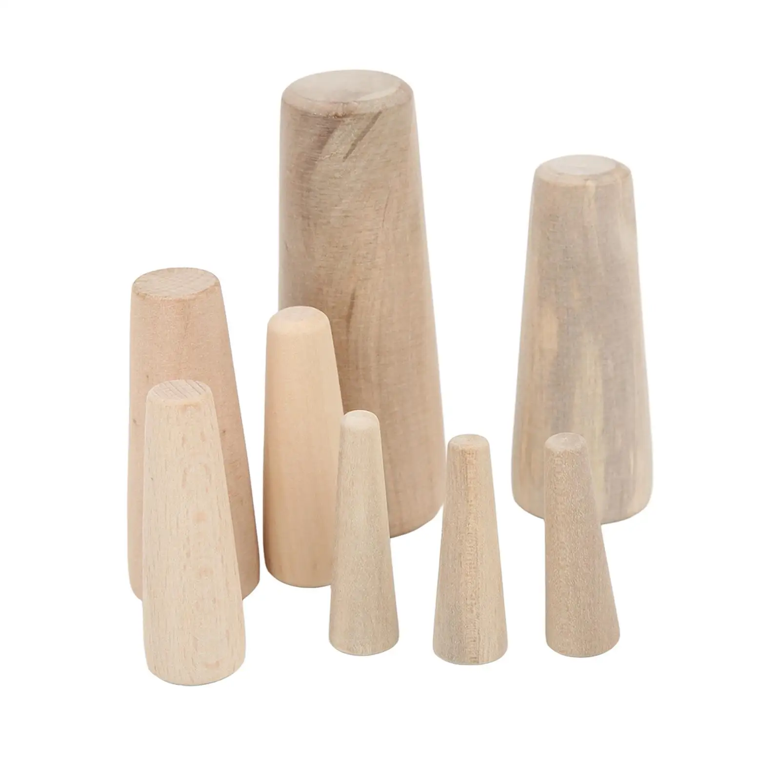 Set of 10 Soft Wood Plugs - Easy Installation Leakproof Conical Thru Hull Plugs for Boats, Yachts & for marine Use