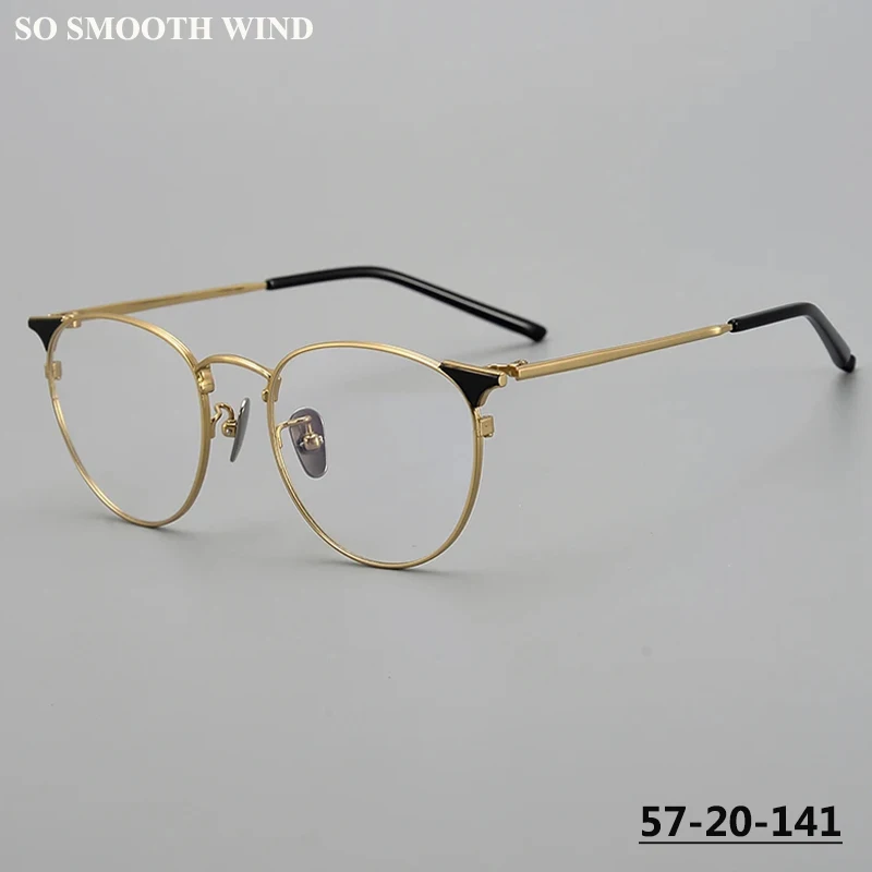 

Japanese Pure Titanium Glasses Frame Men Women Oval Round Ultralight Eyeglasses Fashion Circle Full Rim Spectacle Oculos Eyewear