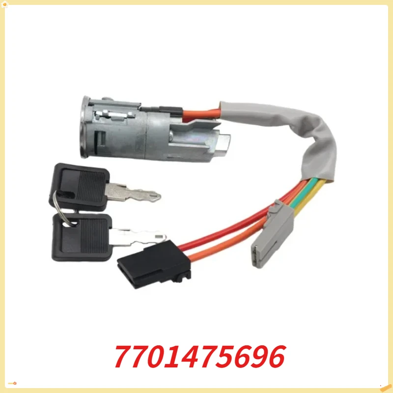 7701475696 Ignition Starter Steering Switch Lock Barrel for Nissan Primastar Renault Laguna I Master II Vauxhall 7701475696