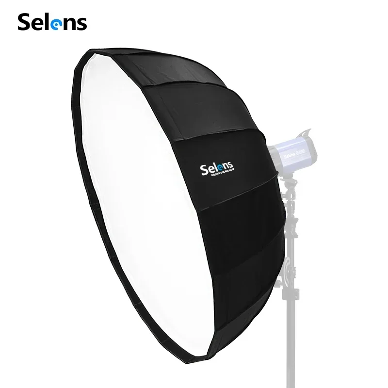 NEW Selens 105cm 16 Rods Dish Softbox Quick Folding Portable with Bowens Mount for Studio Portrait Photography