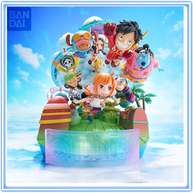 

Bandai ONE PIECE PREMIUM WCF Series Luffy Nami Sanji Robin FRANKY Egghead Ver. Anime Action Figure Desktop Ornaments Model